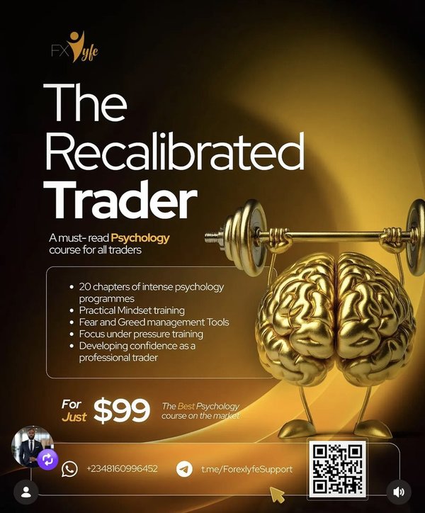 The Recalibrated Trader — Forexlyfe psychology course poster